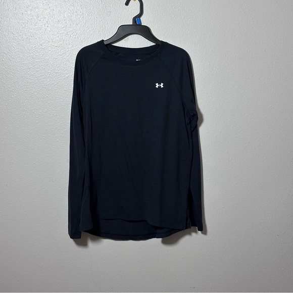 Under Armour Women Black Long Sleeve Loose T-shirt Size Small. - Picture 1 of 8